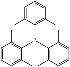 トリス(2,6-ジメチルフェニル)ホスフィン 化学構造式