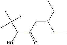 1-(Diethylamino)-3-hydroxy-4,4-dimethyl-2-pentanone Structure