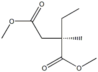 [R,(+)]-2-Ethyl-2-methylsuccinic acid dimethyl ester Struktur