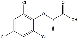 [S,(-)]-2-(2,4,6-Trichlorophenoxy)propionic acid Structure