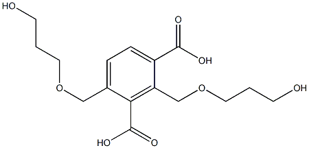 2,4-Bis(5-hydroxy-2-oxapentan-1-yl)isophthalic acid Structure