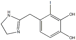 2-(2-Iodo-3,4-dihydroxybenzyl)-2-imidazoline 结构式