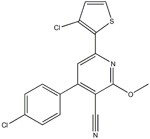 2-Methoxy-4-(4-chlorophenyl)-6-(3-chloro-2-thienyl)pyridine-3-carbonitrile