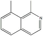 1,8-ジメチルイソキノリン 化学構造式