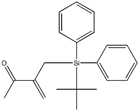 3-[[ジフェニル(tert-ブチル)シリル]メチル]-3-ブテン-2-オン 化学構造式