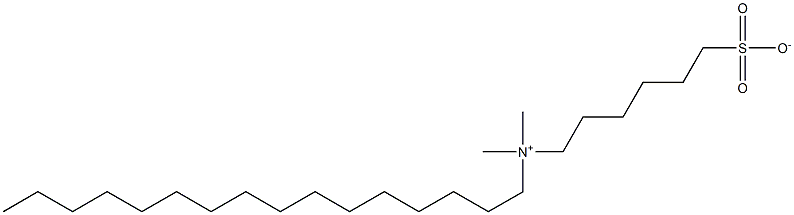 Hexadecyldimethyl(6-sulfonatohexyl)aminium 结构式