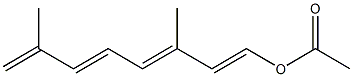Acetic acid (3,7-dimethyl-1,3,5,7-octatetren-1-yl) ester Structure