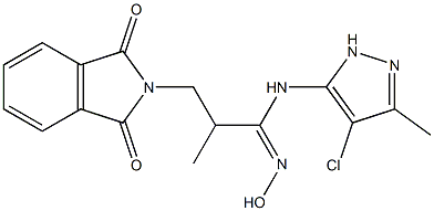  N-[1-(Hydroxyimino)-2-methyl-3-[1,3-dihydro-1,3-dioxo-2H-isoindol-2-yl]propyl]-4-chloro-3-methyl-1H-pyrazol-5-amine