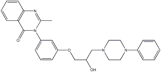 3-[3-[2-Hydroxy-3-(4-phenyl-1-piperazinyl)propoxy]phenyl]-2-methylquinazolin-4(3H)-one