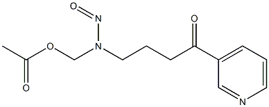 4-[N-(Acetoxymethyl)-N-nitrosoamino]-1-(3-pyridinyl)-1-butanone Struktur