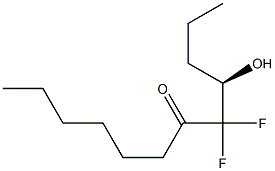(4R)-5,5-Difluoro-4-hydroxy-6-dodecanone Structure