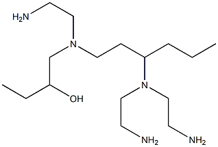 1-[N-(2-アミノエチル)-N-[3-[ビス(2-アミノエチル)アミノ]ヘキシル]アミノ]-2-ブタノール 化学構造式