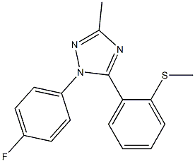 1-(4-Fluorophenyl)-5-(2-methylthiophenyl)-3-methyl-1H-1,2,4-triazole Structure