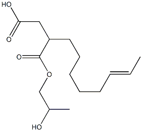 2-(6-Octenyl)succinic acid hydrogen 1-(2-hydroxypropyl) ester Structure
