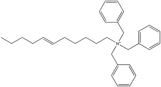 (6-Undecenyl)tribenzylaminium Structure