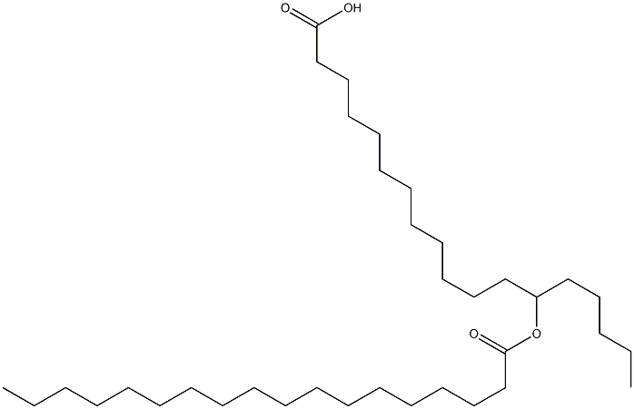 13-Octadecanoyloxystearic acid Struktur