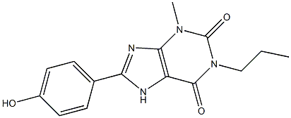 3-Methyl-1-propyl-8-(4-hydroxyphenyl)xanthine