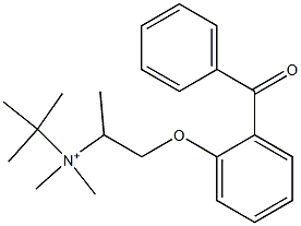 tert-ブチルジメチル[1-メチル-2-(2-ベンゾイルフェノキシ)エチル]アミニウム 化学構造式