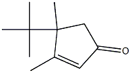 4-tert-ブチル-3,4-ジメチル-2-シクロペンテン-1-オン 化学構造式