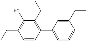 2,6-Diethyl-3-(3-ethylphenyl)phenol Struktur