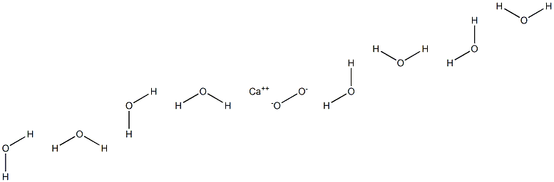 Calcium peroxide octahydrate Structure