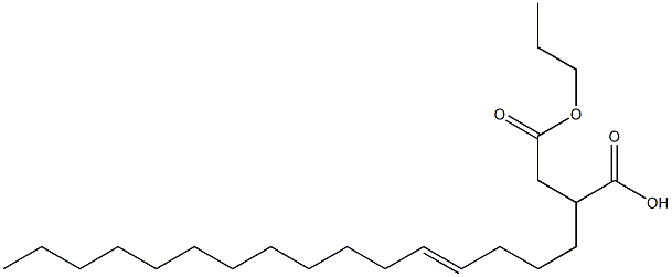 2-(4-Hexadecenyl)succinic acid 1-hydrogen 4-propyl ester Struktur