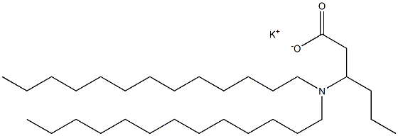 3-(Ditridecylamino)hexanoic acid potassium salt Structure