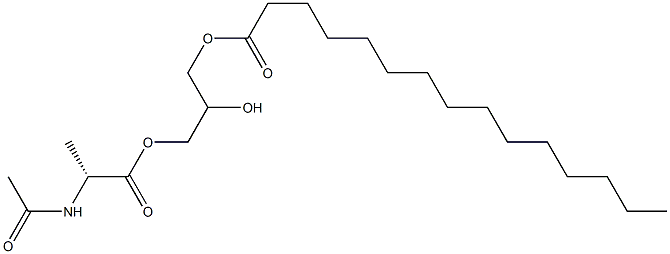 1-[(N-Acetyl-D-alanyl)oxy]-2,3-propanediol 3-pentadecanoate Struktur