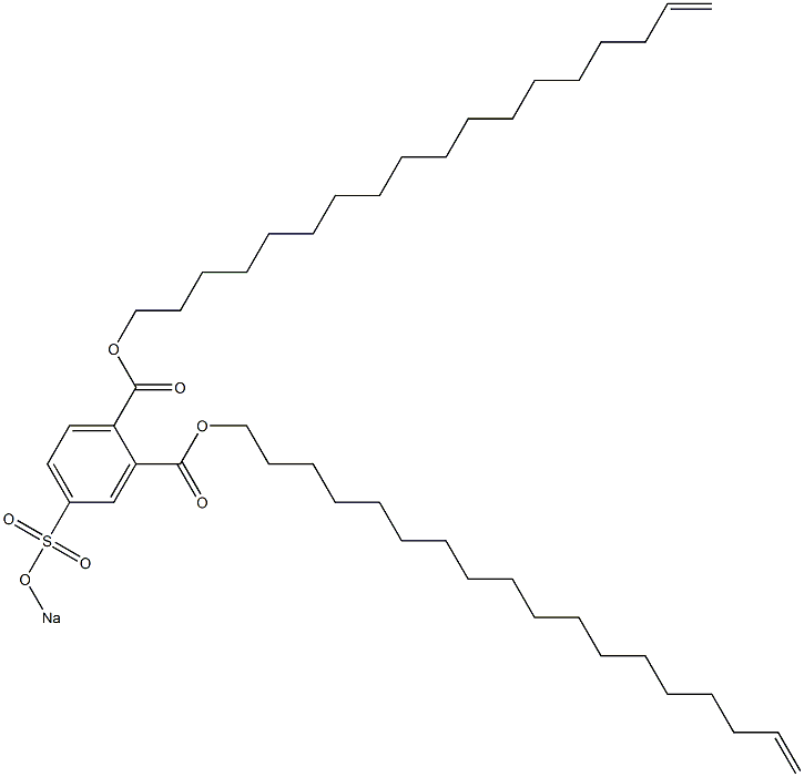 4-(Sodiosulfo)phthalic acid di(17-octadecenyl) ester Structure