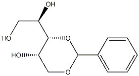 1-O,3-O-ベンジリデン-D-キシリトール 化学構造式
