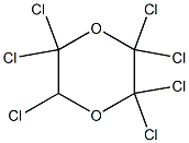 2,2,3,3,5,6,6-Heptachloro-1,4-dioxane Structure