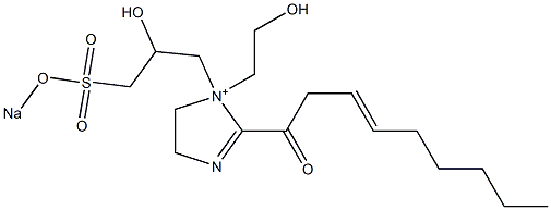 1-(2-Hydroxyethyl)-1-[2-hydroxy-3-(sodiooxysulfonyl)propyl]-2-(3-nonenoyl)-2-imidazoline-1-ium
