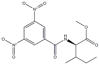 (2R)-2-[(3,5-Dinitrobenzoyl)amino]-3-methylpentanoic acid methyl ester Struktur