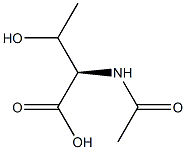 (2R)-2-(Acetylamino)-3-hydroxybutyric acid Structure