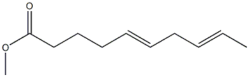 5,8-Decadienoic acid methyl ester Structure