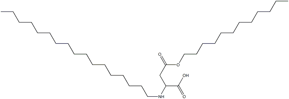 2-Heptadecylamino-3-(dodecyloxycarbonyl)propionic acid Struktur