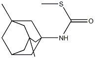 (3,5-ジメチルアダマンタン-1-イル)チオカルバミド酸S-メチル 化学構造式