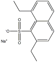 2,8-Diethyl-1-naphthalenesulfonic acid sodium salt Struktur