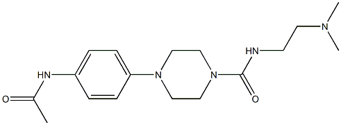  N-(2-Dimethylaminoethyl)-4-[4-acetylaminophenyl]piperazine-1-carboxamide