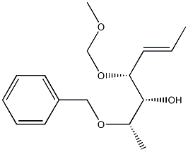 (2S,3R,4R,5E)-4-(Methoxymethoxy)-2-(benzyloxy)-5-hepten-3-ol 结构式