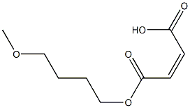 Maleic acid hydrogen 1-(4-methoxybutyl) ester Structure