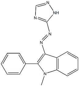 1-Methyl-2-phenyl-3-(2H-1,2,4-triazol-3-ylazo)-1H-indole