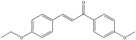(E)-4-Ethoxy-4'-methoxychalcone Struktur