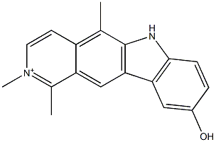  9-Hydroxy-1,2,5-trimethyl-6H-pyrido[4,3-b]carbazol-2-ium