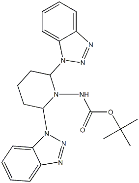  1-(tert-Butoxycarbonylamino)-2,6-bis(1H-benzotriazol-1-yl)piperidine