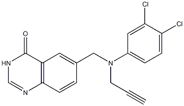  6-[N-(3,4-Dichlorophenyl)-N-(2-propynyl)aminomethyl]quinazolin-4(3H)-one