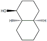 [1S,4aR,8aR,(-)]-Decahydro-1-naphthol Struktur