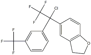 1-Chloro-1-(coumaran-5-yl)-1-[3-(trifluoromethyl)phenyl]-2,2,2-trifluoroethane Structure
