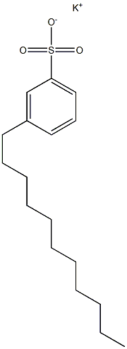 3-Undecylbenzenesulfonic acid potassium salt Structure