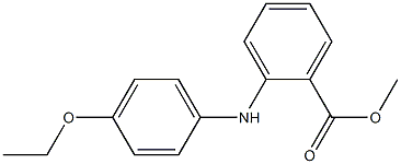 o-(p-Ethoxyanilino)benzoic acid methyl ester 结构式